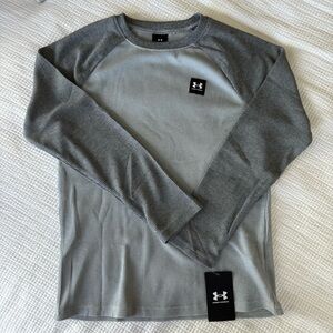 Under Armour Boys Two-Tone Gray Long Sleeve Tee